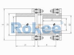 RLAR Diaphragm Couplings,RLAR Single Shaft Sleeve Reverse-mounting Diaphragm Coupling