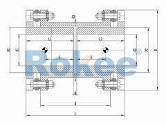 RLARD Double Diaphragm Couplings,RLARD Double Shaft Sleeve Reverse-mounting Diaphragm Coupling