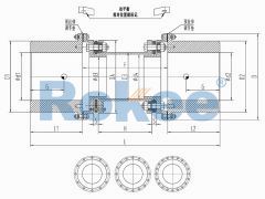 RLQF Diaphragm Couplings,RLQF Flange Type Quick Installation Diaphragm Coupling