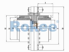 RODM Crown Gear Couplings,RODM Torsion Protection Drum Gear Coupling