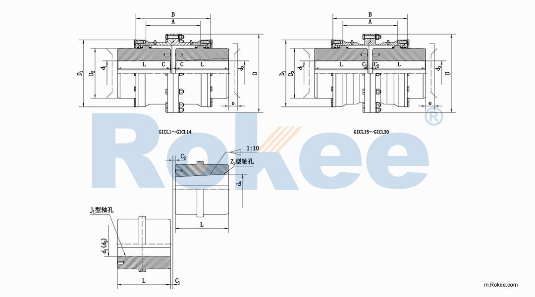 GICL Drum Gear Coupling