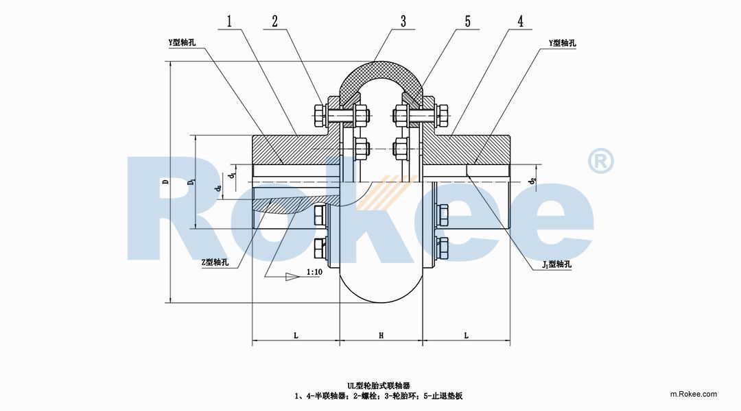 LLB Elastic Tyre Coupling