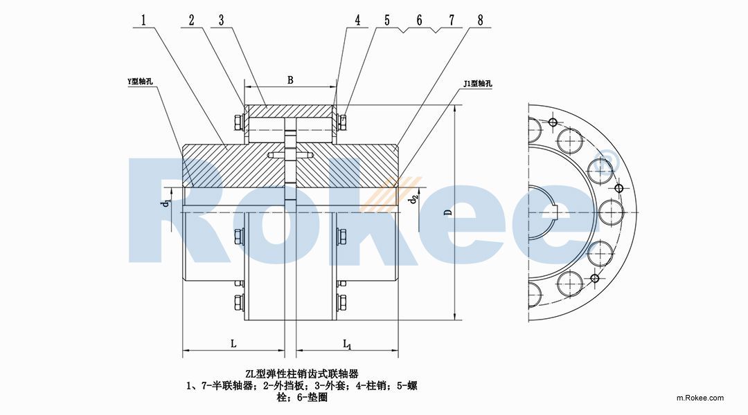 LZ/ZL Pin Gear Coupling