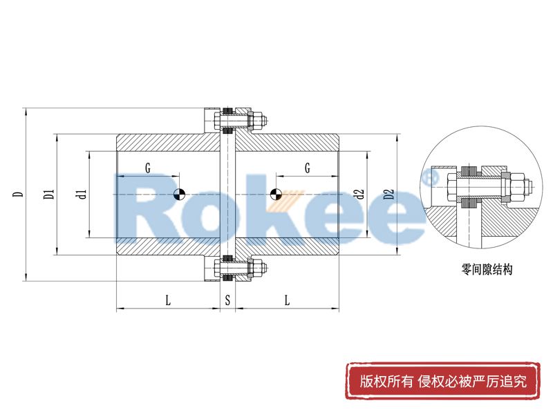 RLA高效膜片聯軸器,RLA標準單節金屬膜片聯軸器